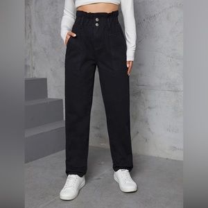 Indigo Rein Paperbag Waist Jeans